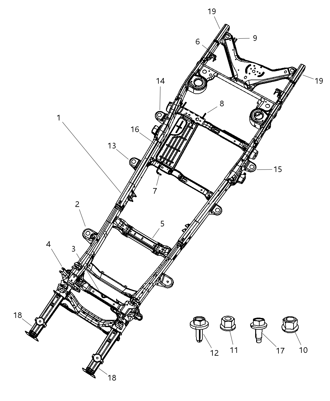 Mopar 5136159AA Crossmember Transmission