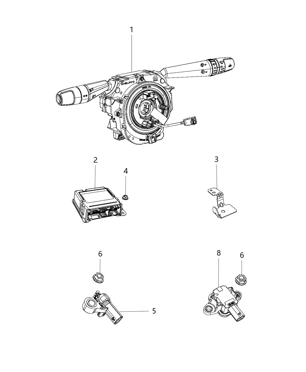 Mopar 68417333AA Module Collision Mitigation Adaptive Cruise Control