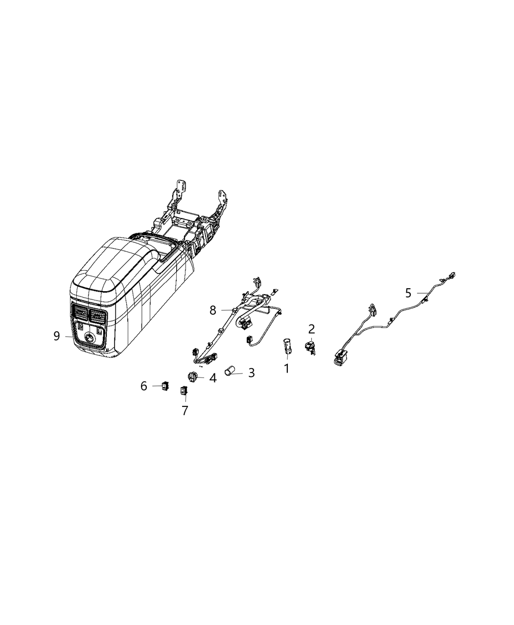 Mopar 56046655AB Cap Power Outlet 56046655AB Mopar Cap Power Outlet