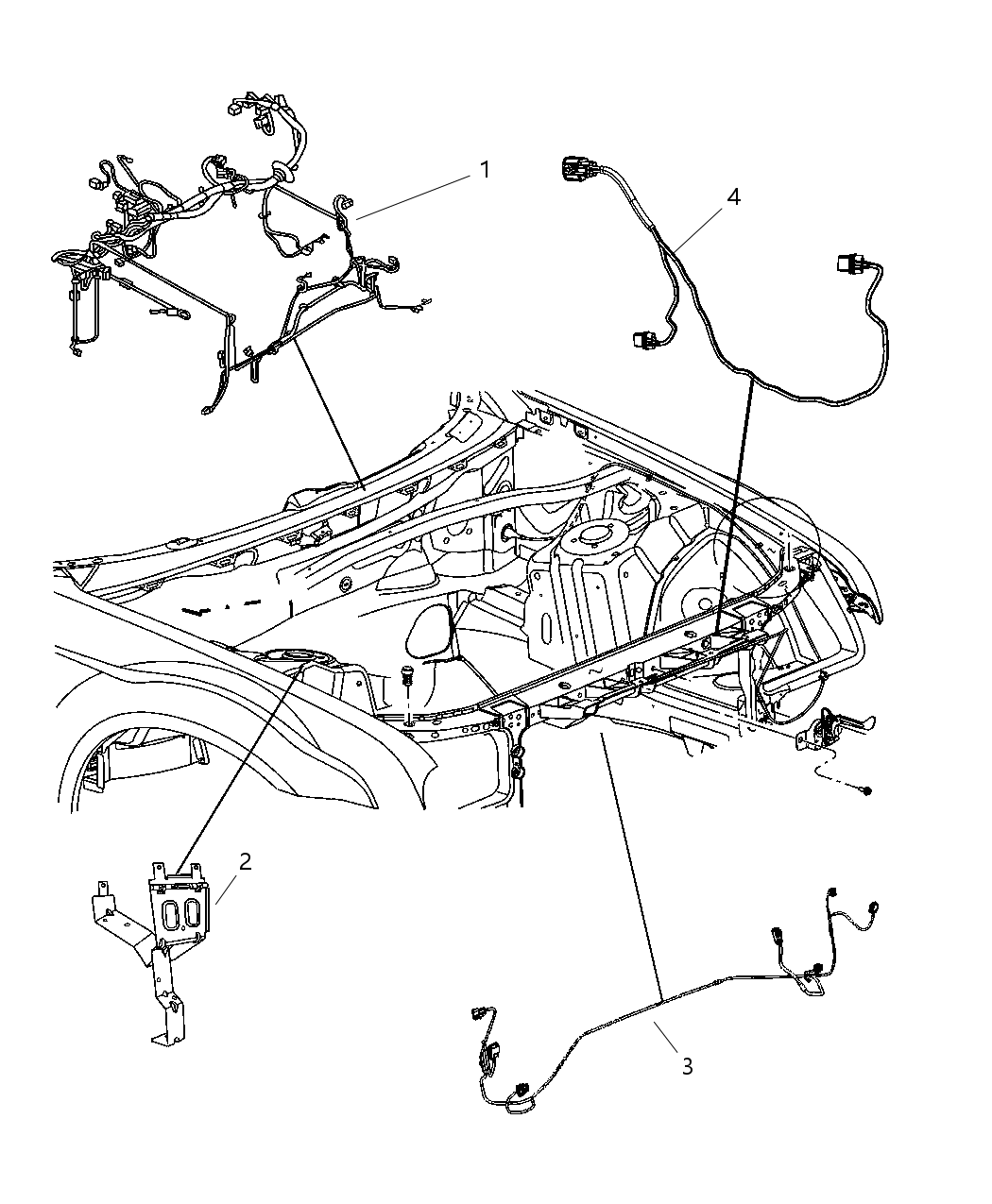 Mopar 68059129AC Wiring Headlamp To Dash 68059129AC Mopar Wiring Headlamp To Dash