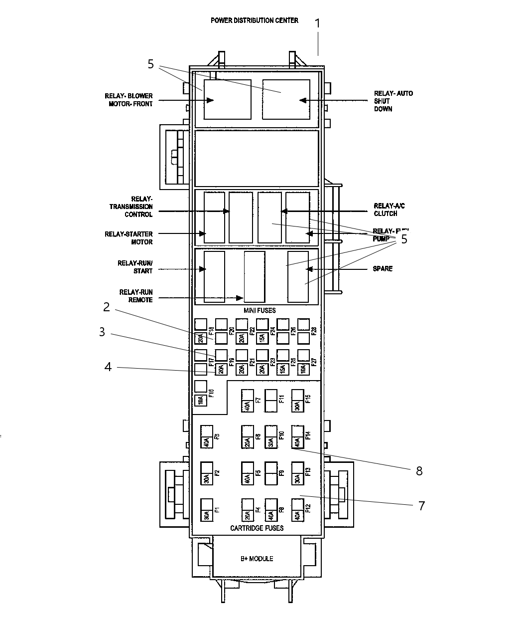 Mopar 56049457AG Bracket Power Distribution Center