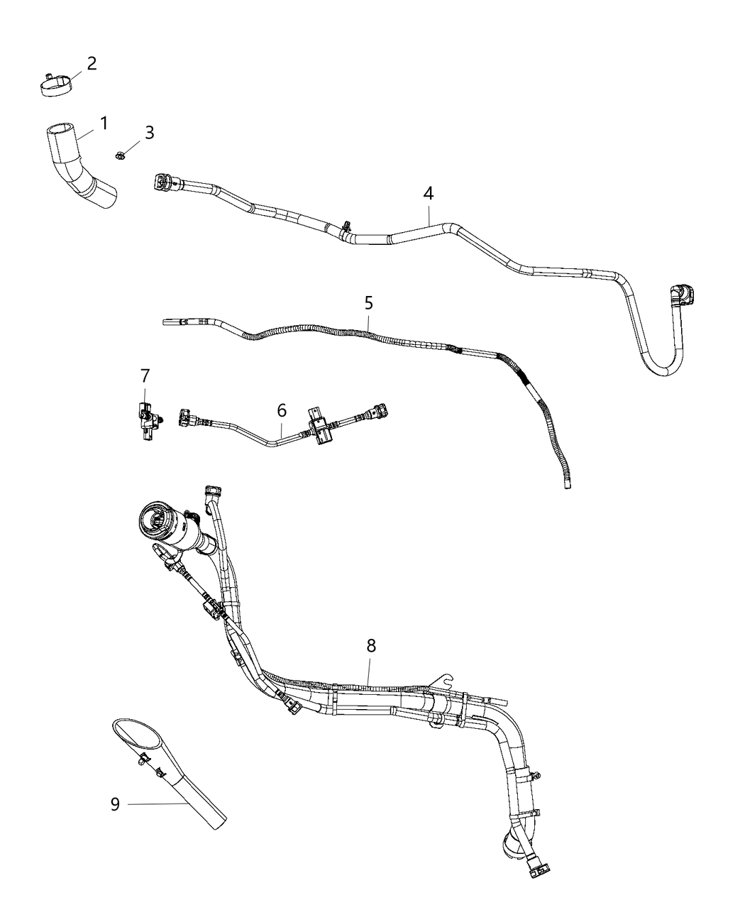 Mopar 68217652AA Hose Fuel Vapor