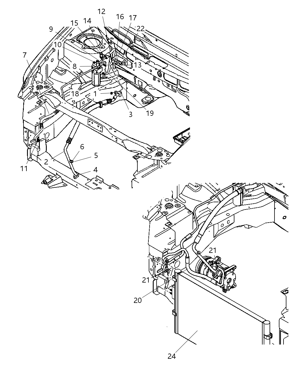 Mopar 4677509AB Cooler Condenser And Transmission Cooler, 25 Pc Min Qty
