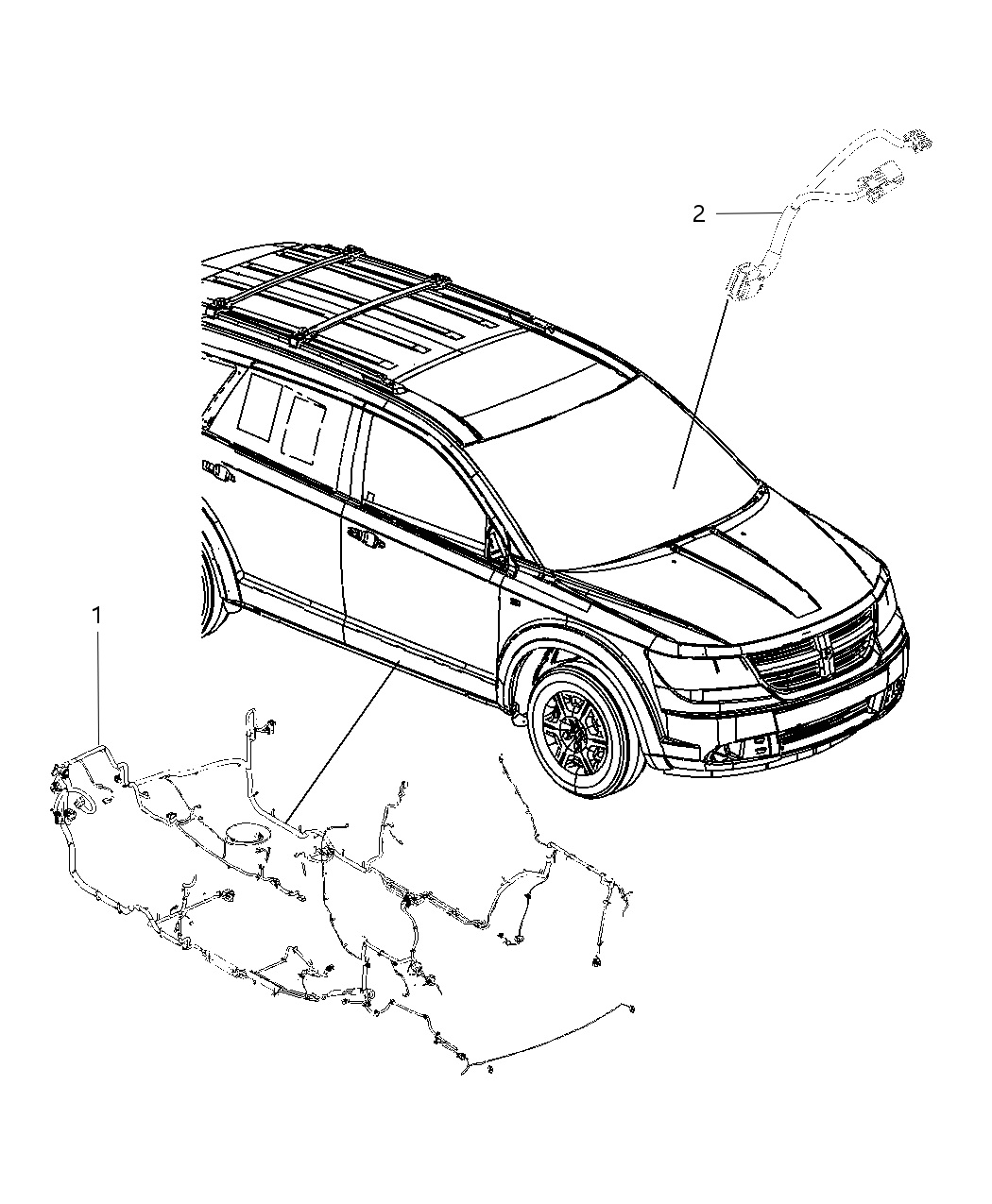 Mopar 68175342AB Wiring Unified Body 68175342AB Mopar Wiring Unified Body