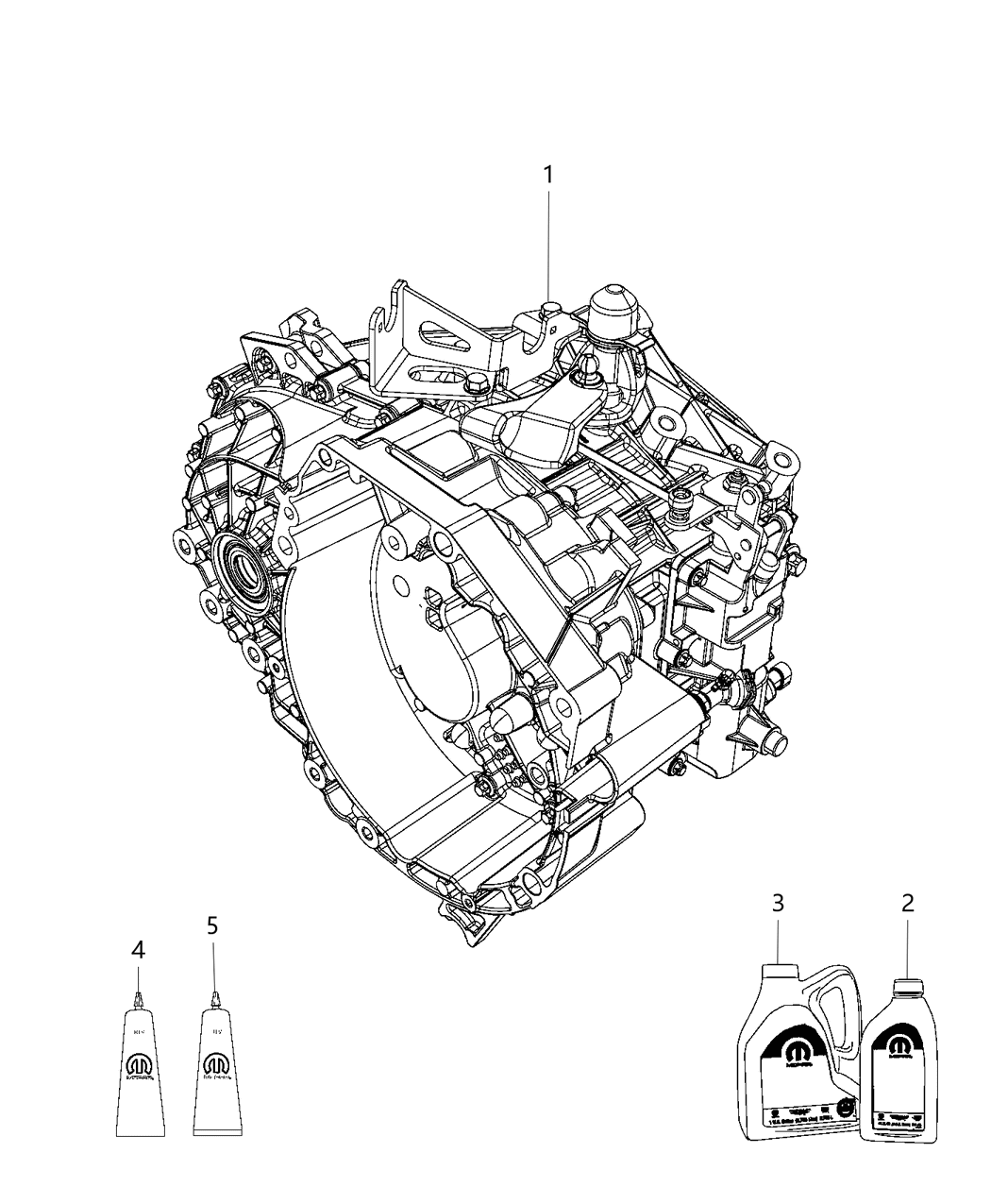 Mopar 5106076AE Transmission 6 Speed 5106076AE Mopar Transmission 6 Speed
