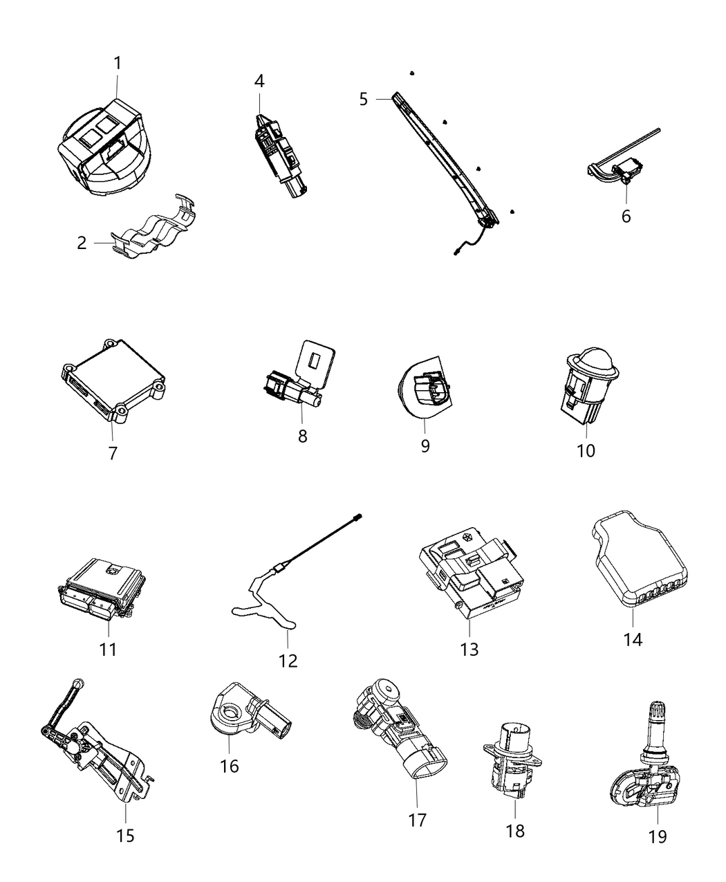 Mopar 68158564AB Sensor Headlamp Mopar 68158564AB Sensor Headlamp