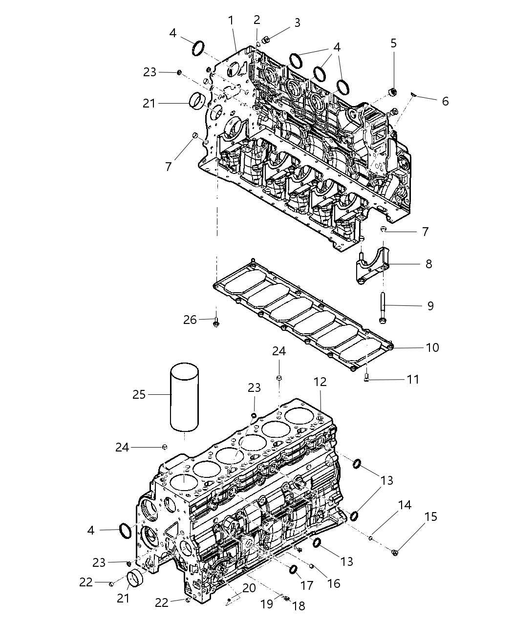 Mopar R8001620AA Engine Short Mopar R8001620AA Engine Short