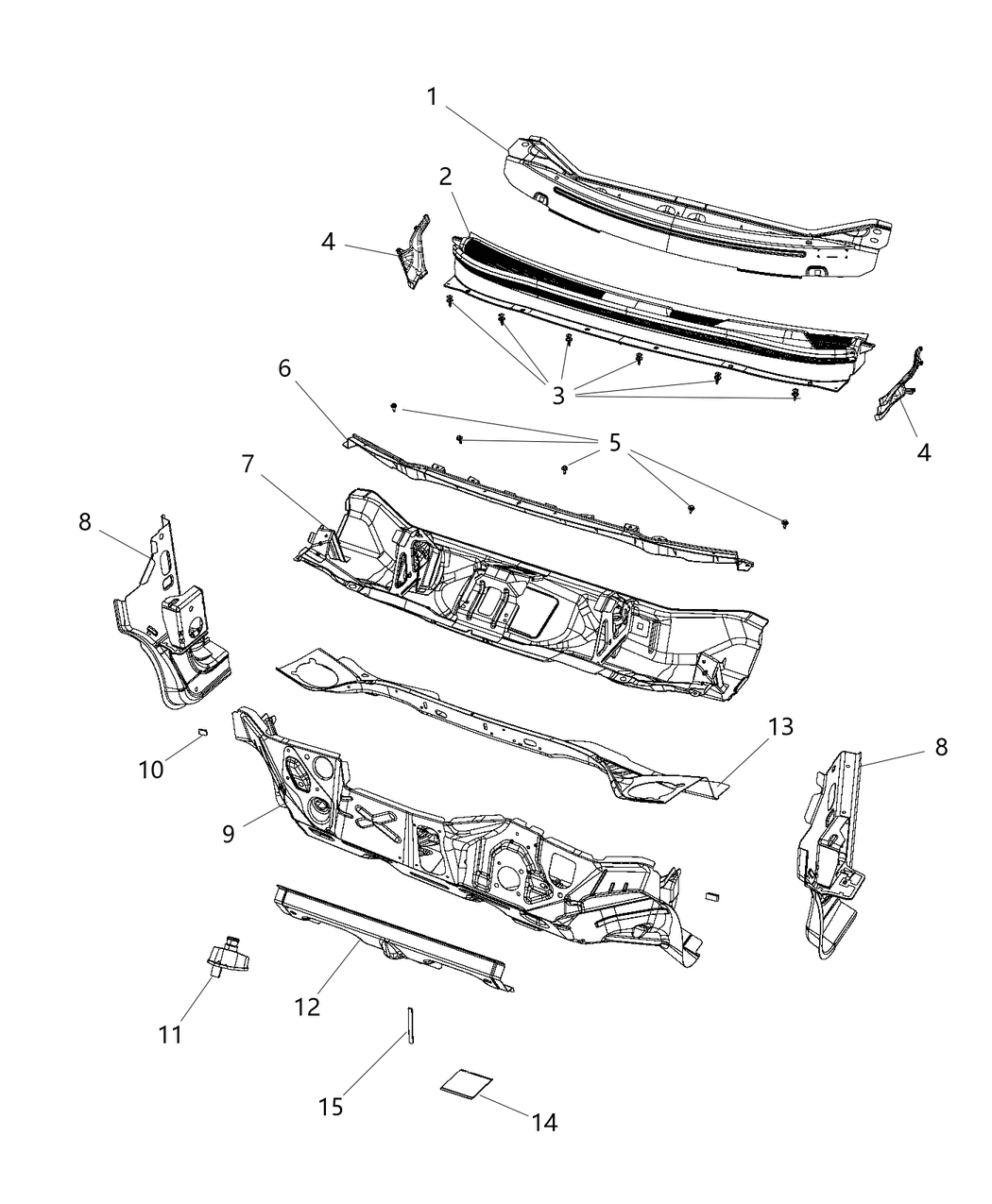 Mopar 68257501AA Silencer Dash Panel Engine Compartment
