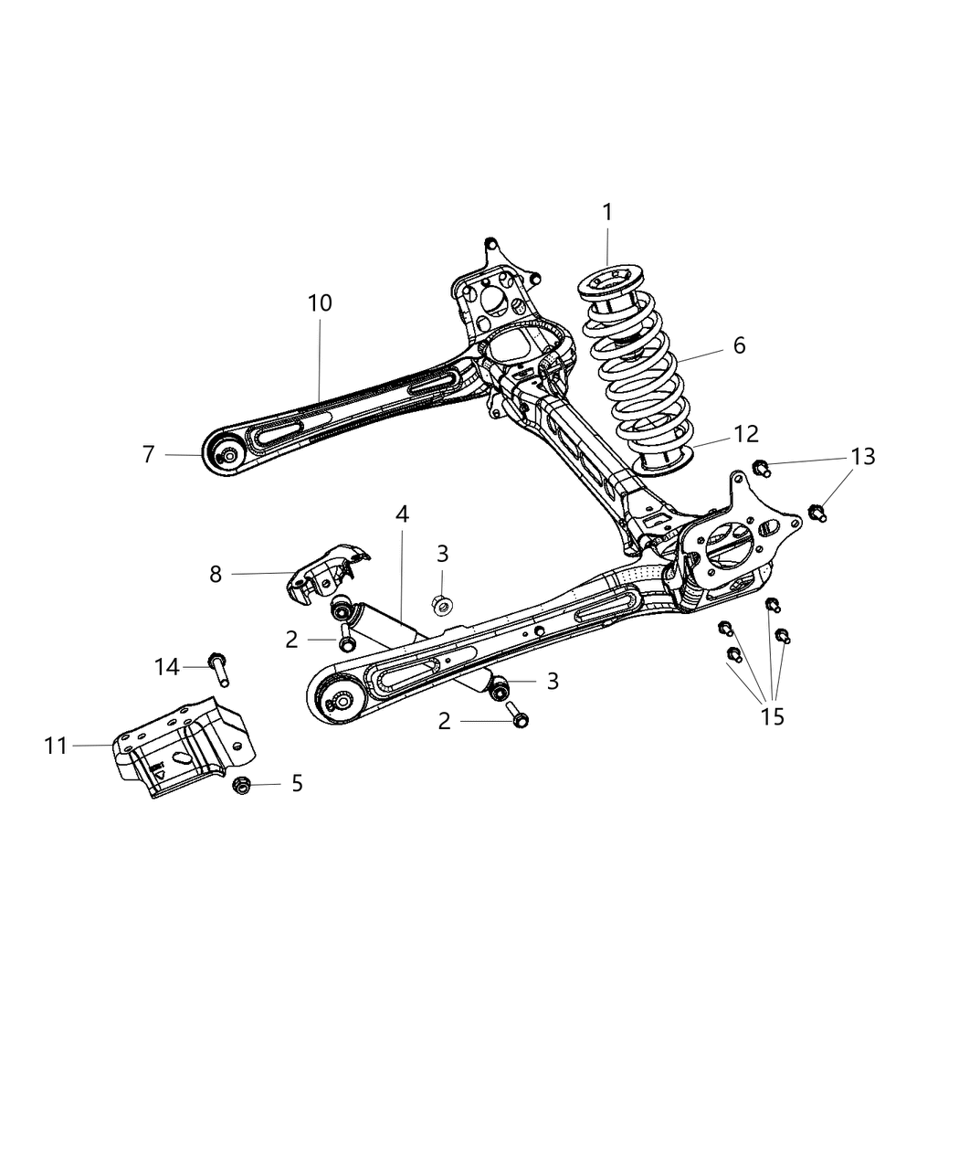 Mopar 5151630AB Shock Absorber Kit Suspension Rear