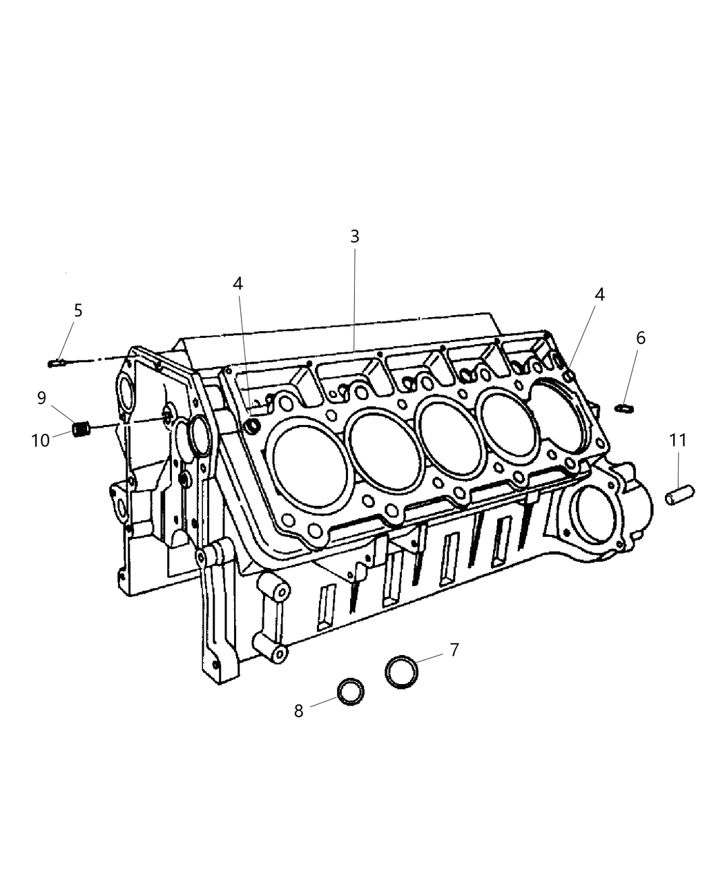 R8236660AA Mopar Engine Long Block