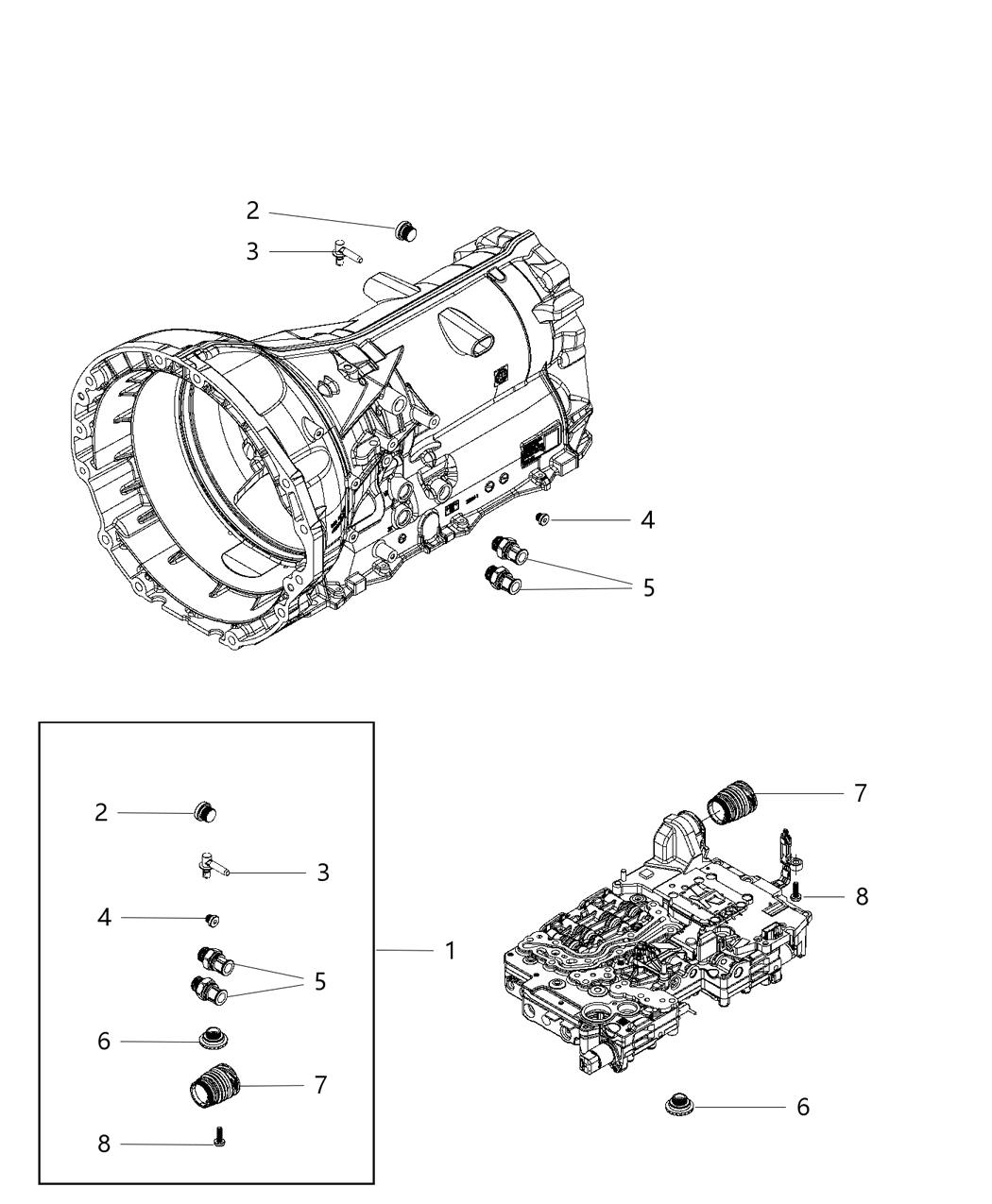Mopar 68416918AB Plug Kit Transmission