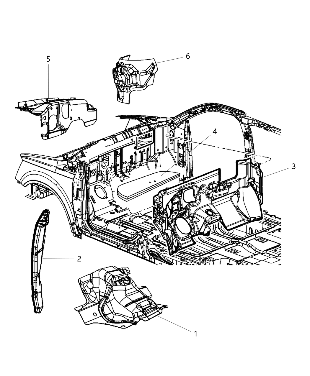 Mopar 5028592AF Silencer Dash Panel