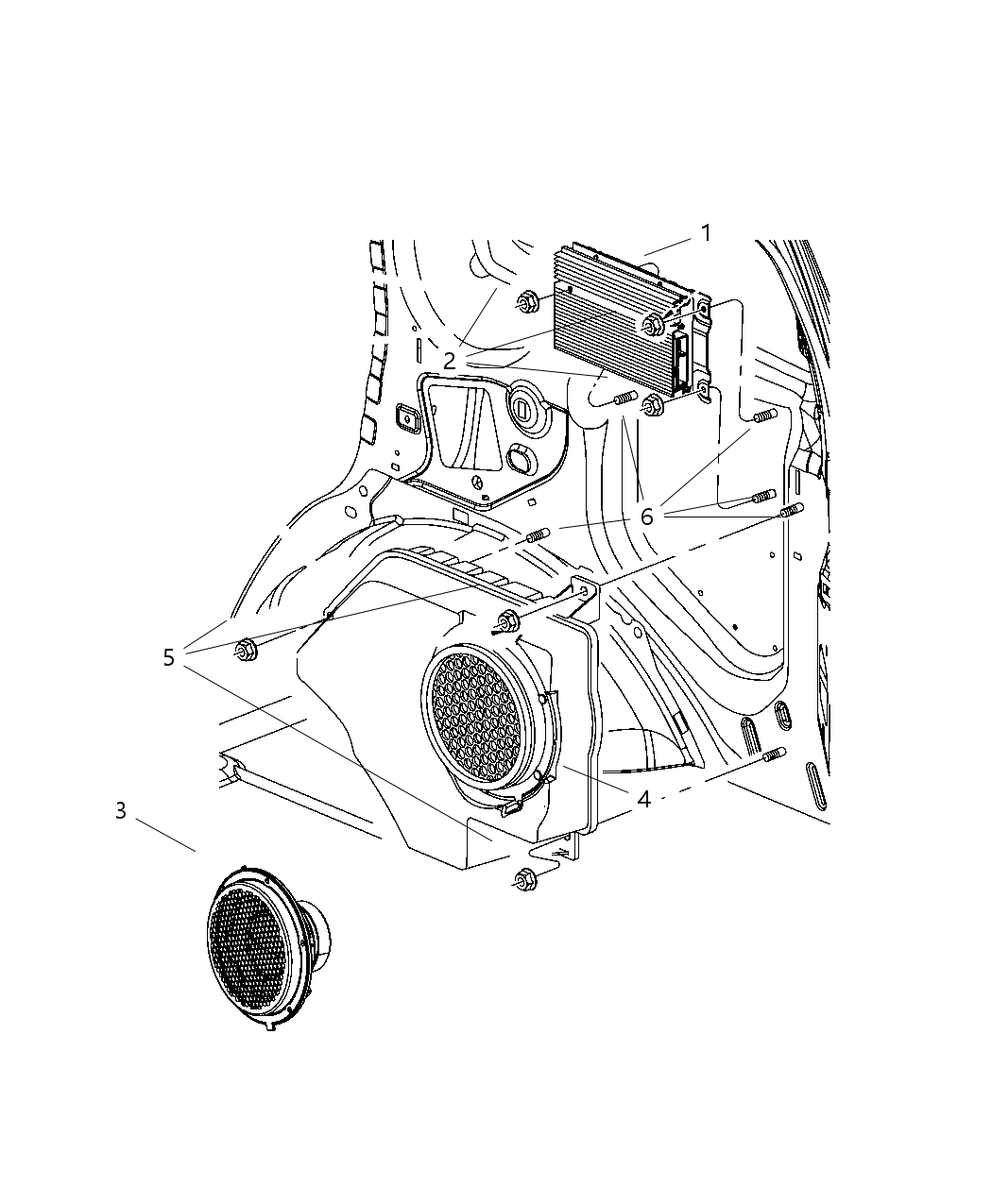 5091012AE Mopar Amplifier Radio