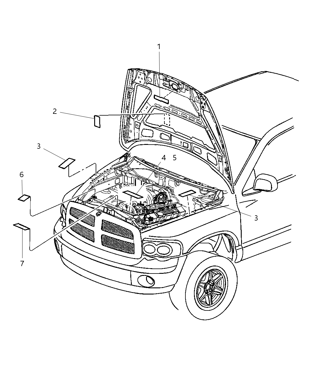Mopar 52110432AD Emission Label Mopar 52110432AD Emission Label