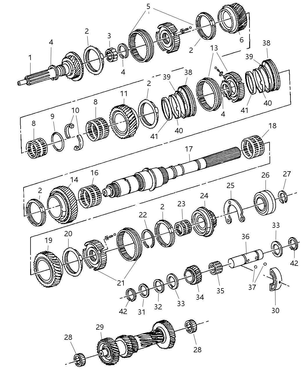 4741866 Mopar Bearing, Output Shaft