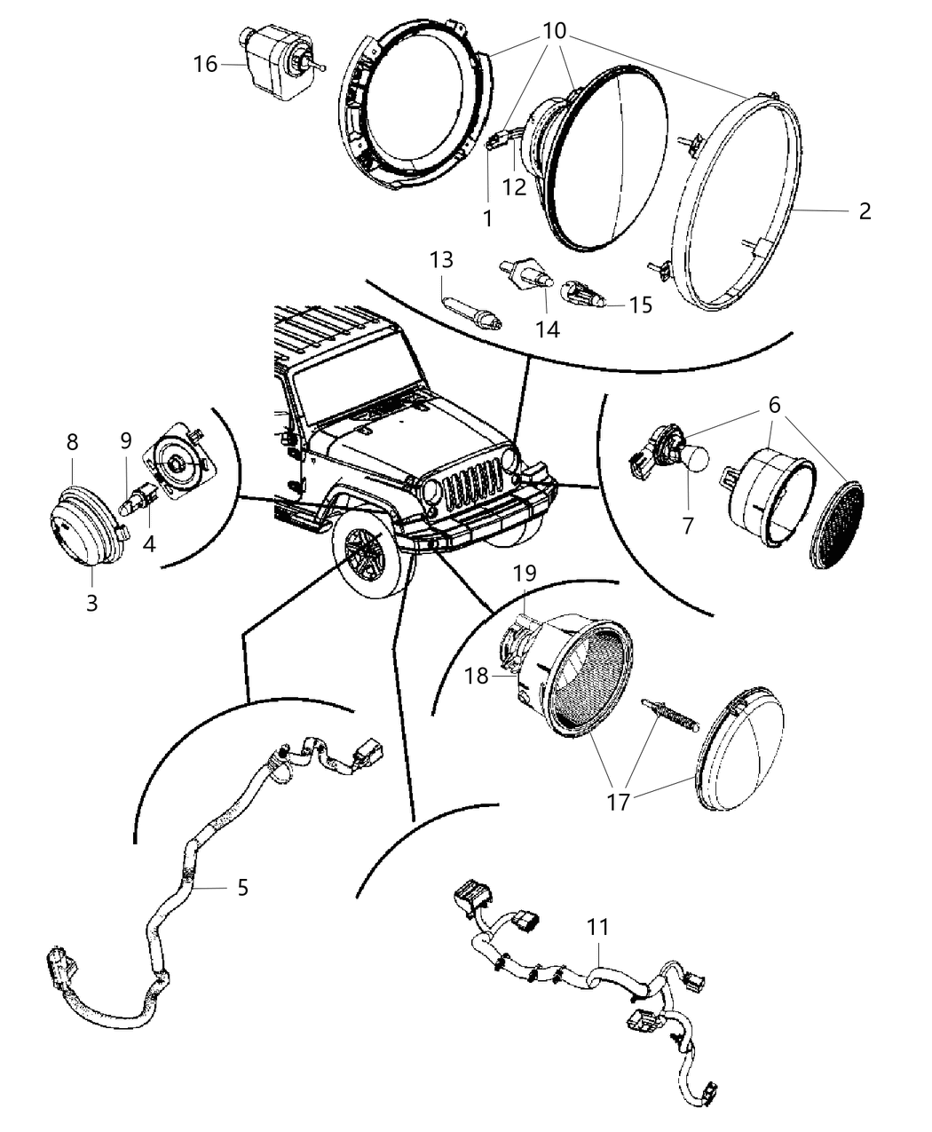 Mopar 68274506AF Wiring Headlamp