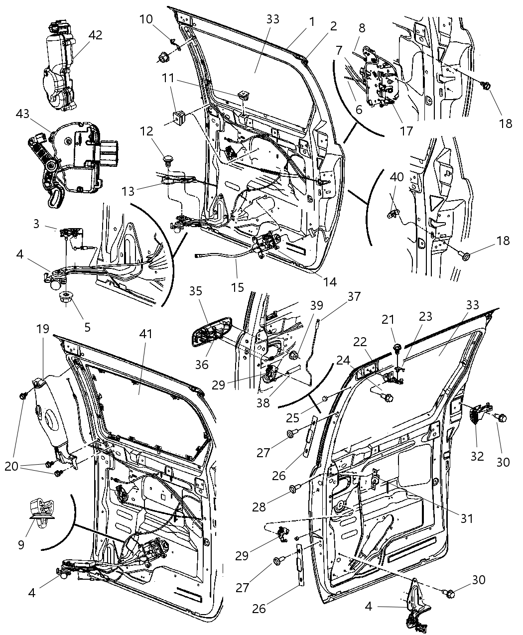Mopar 4894593AA Bumper Sliding Door