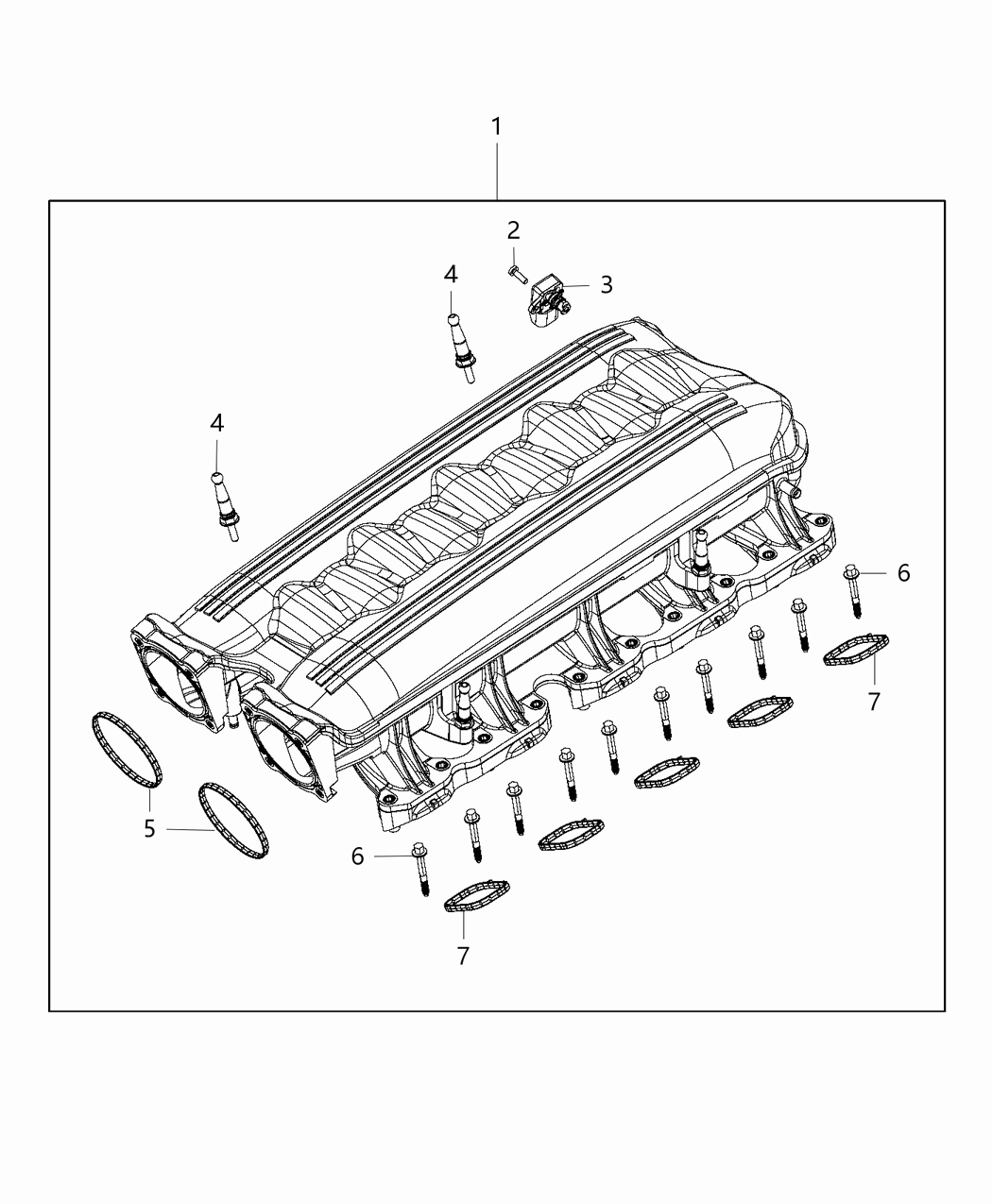 Mopar 5038554AE Plenum Intake Manifold