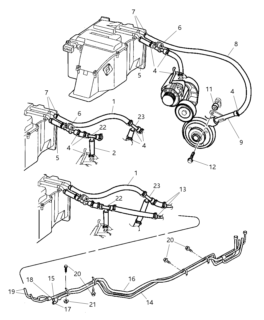 Mopar 5012932AA Connector Heater Hose "Y" Type