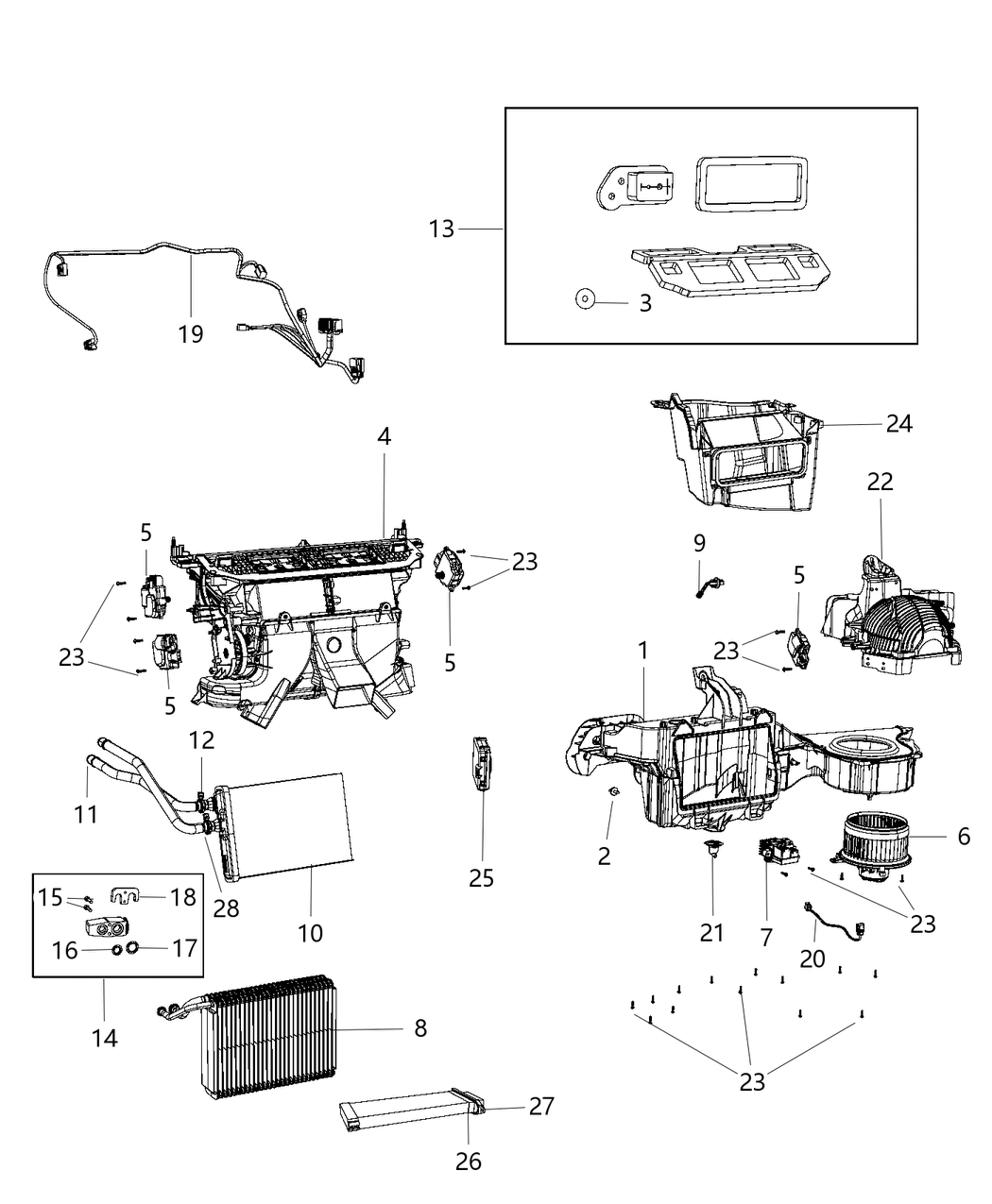 Mopar 68238037AA Retainer Heater Core Mopar 68238037AA Retainer Heater Core