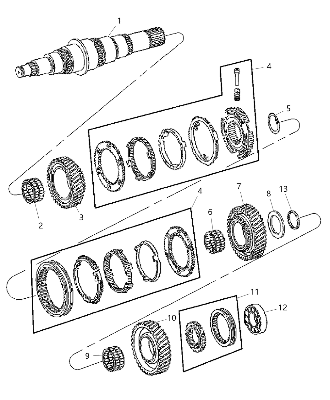 Mopar 5142827AA Ring Kit Transmission