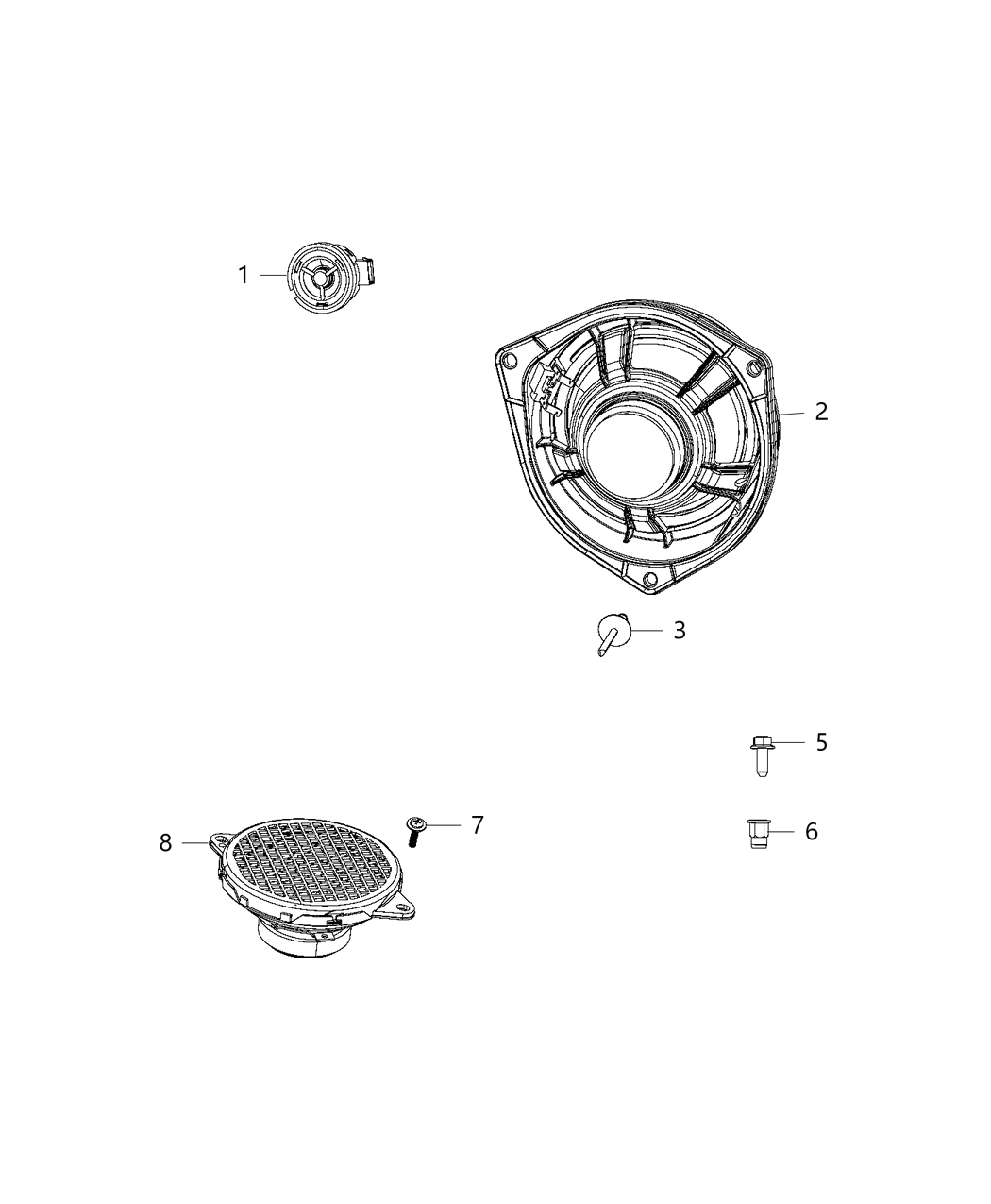 Mopar 68283821AA Bracket Speaker