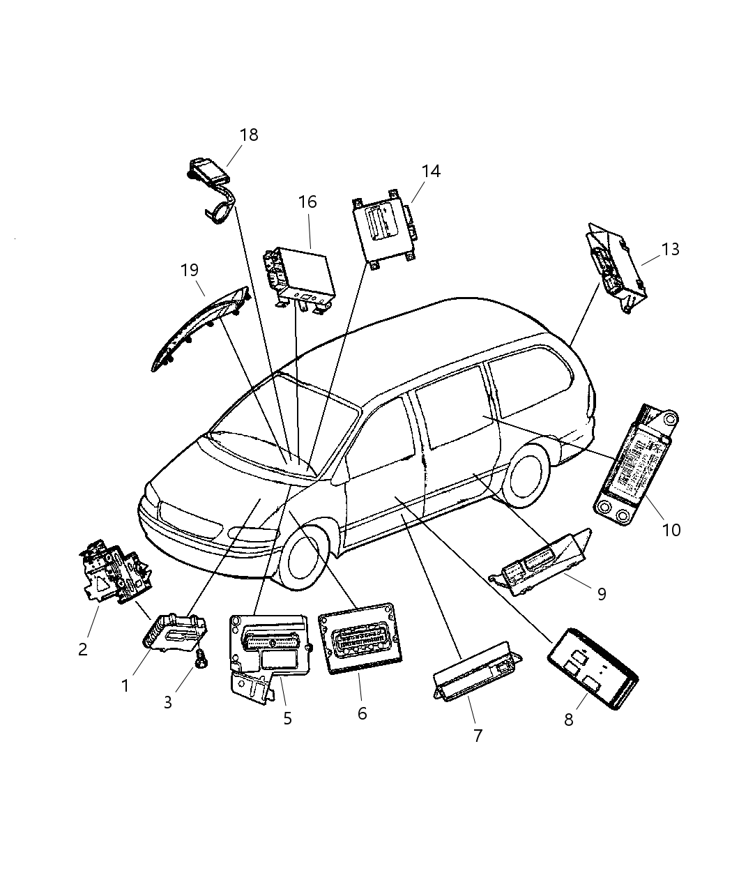 Mopar 4686686AK Module Sliding Door
