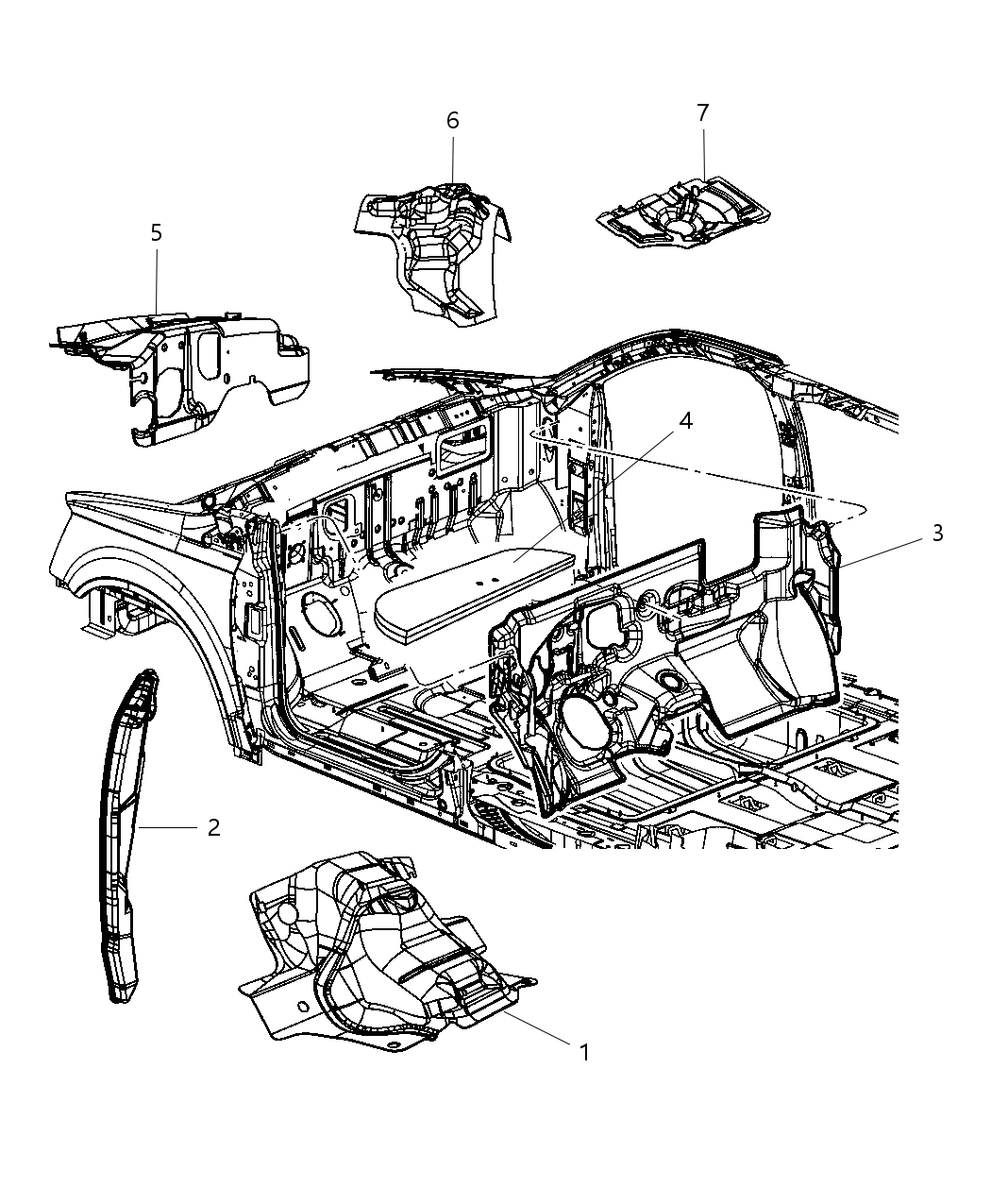 Mopar 5028592AD Silencer Dash Panel