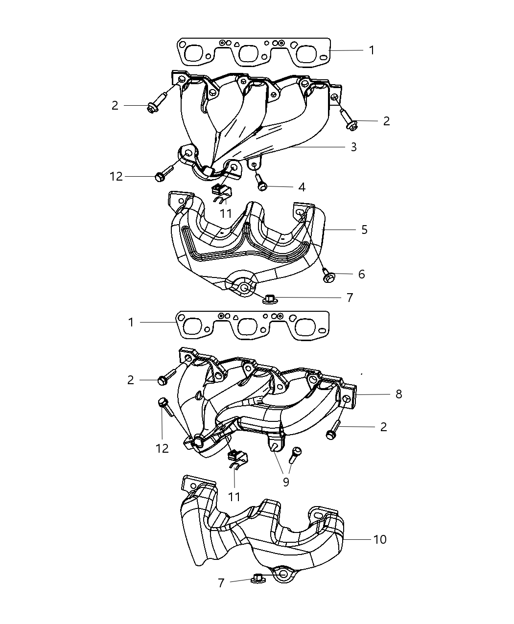 Mopar 4666038AA Shield Exhaust Manifold