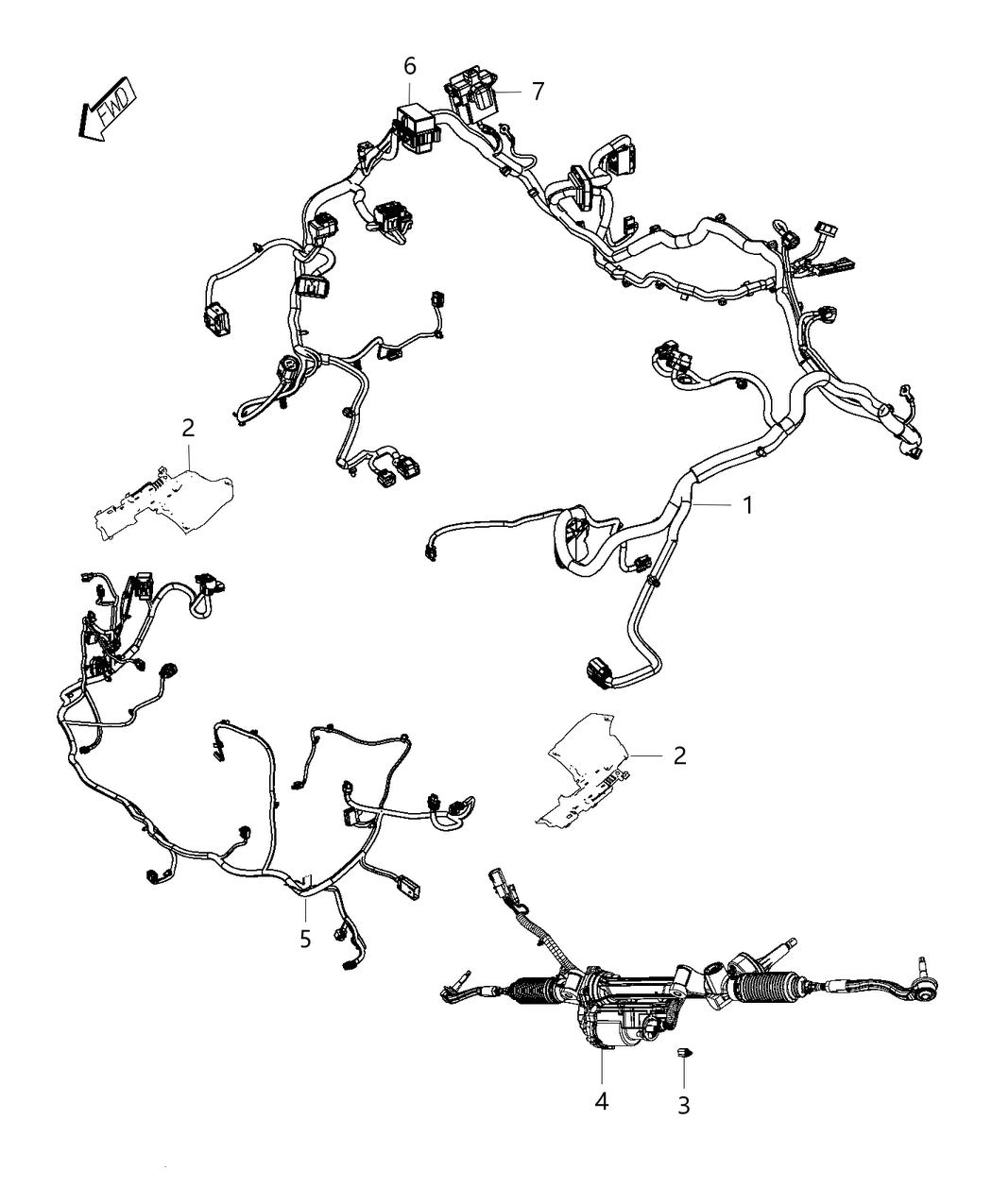 Mopar 68364261AA Wiring Kit 4 Way Female Connector Repair Kit