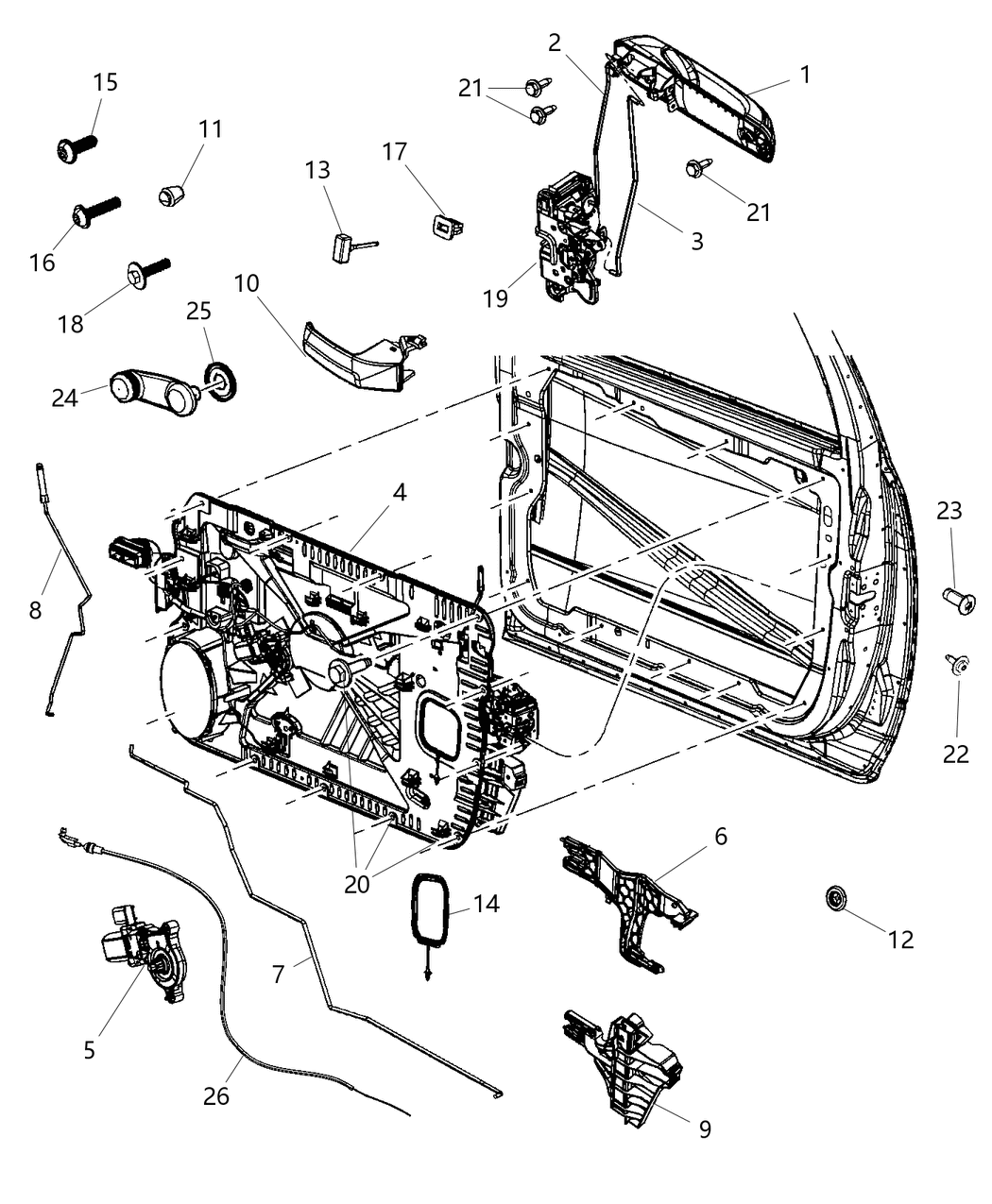 Mopar 6NV561BJAC Handle Exterior Door