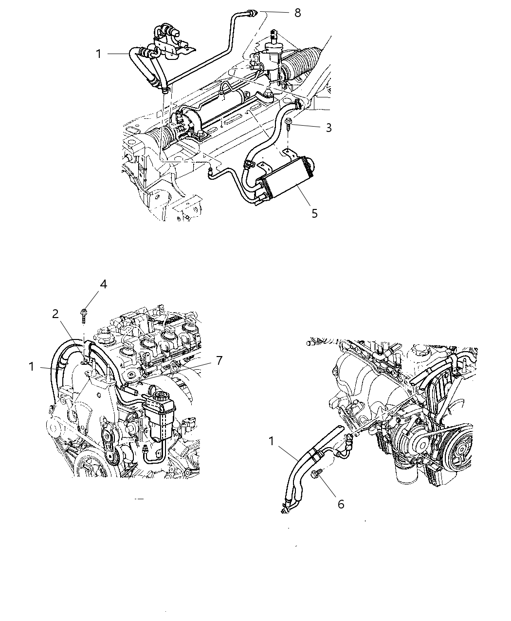 Mopar 5272278AG Hose Assembly Power Steering Pressure And Return