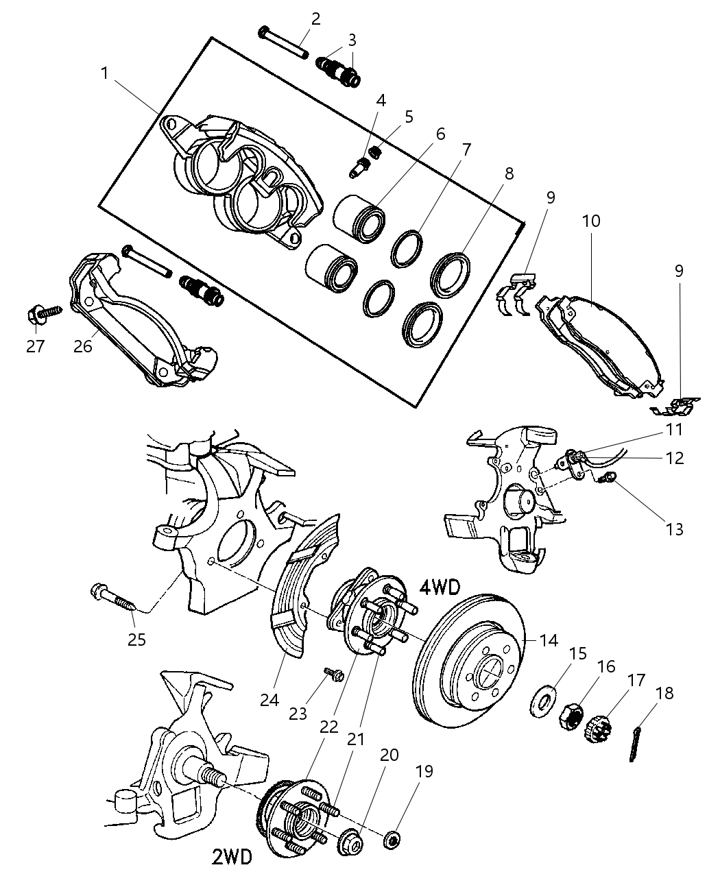 Mopar V1013331AB Pad Kit Disc Brake