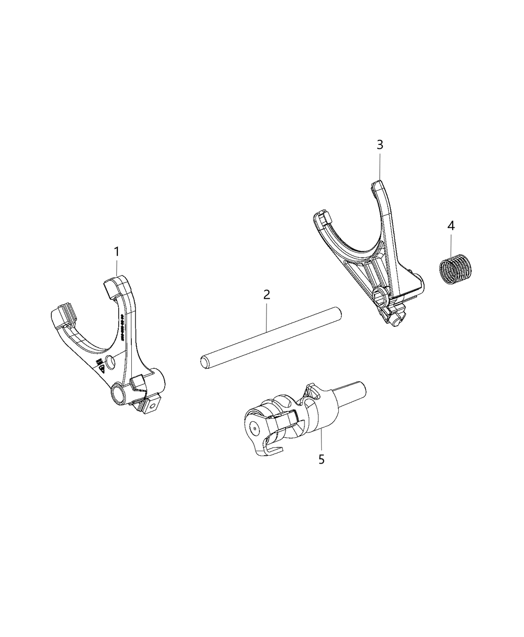 Mopar 68089750AA Rail Shift