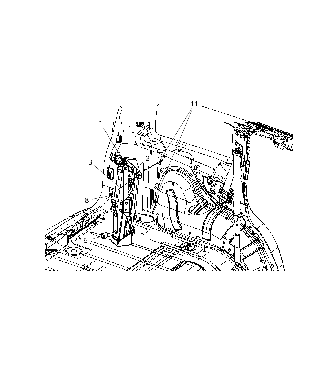 Mopar 68003893AC Bracket Jack