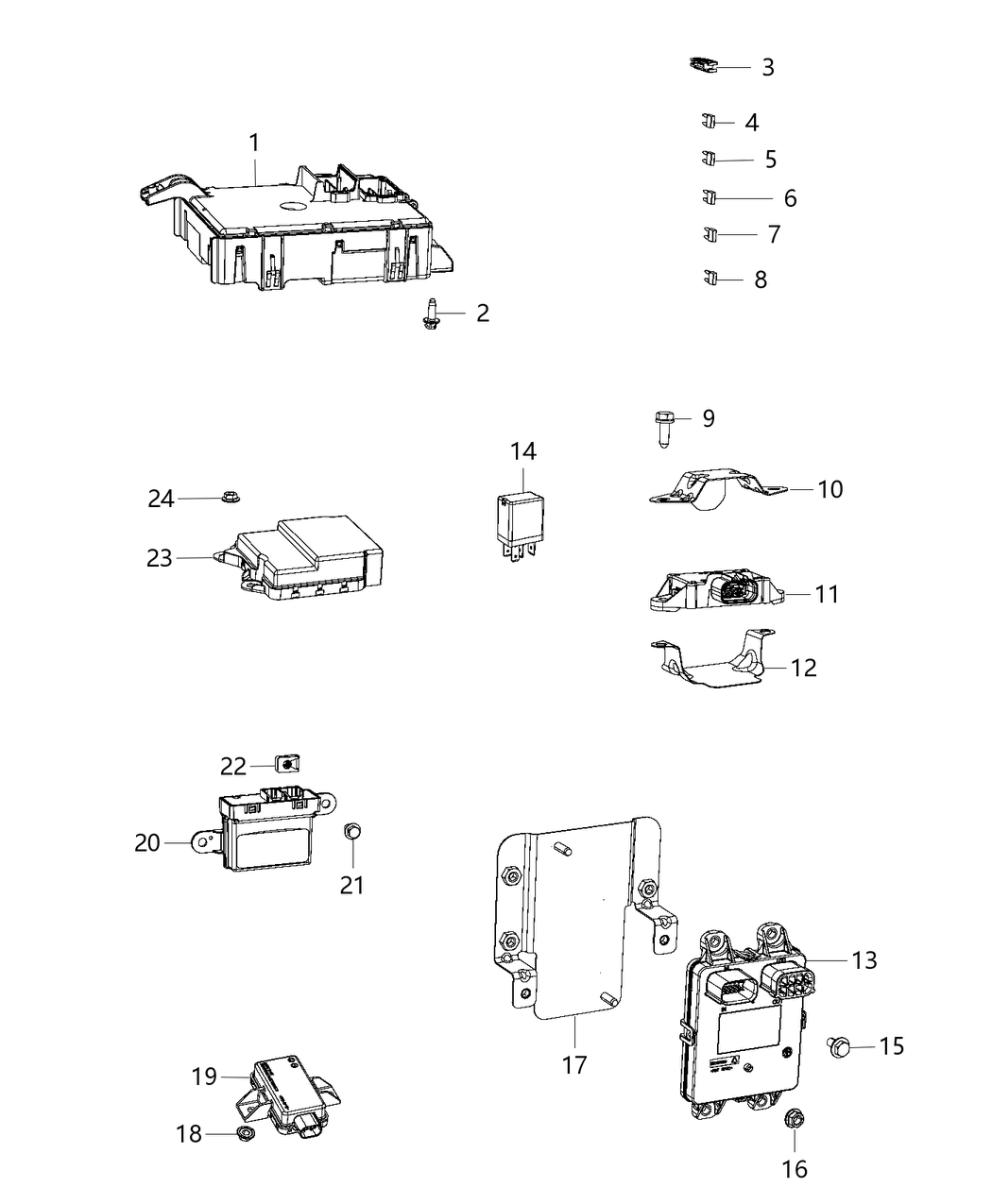 Mopar 68260341AA Bracket Module