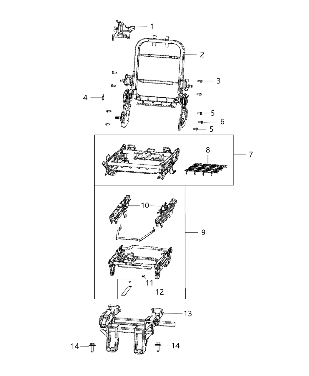 Mopar 68323025AA Strap Seat