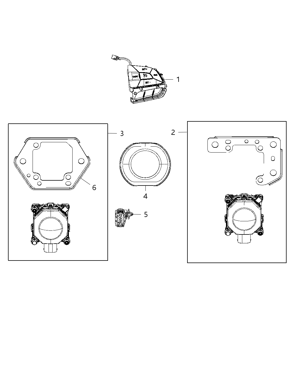 Mopar 4672827AC Sensor Adaptive Speed Control Module Assembly Mopar 4672827AC Sensor Adaptive Speed Control Module Assembly