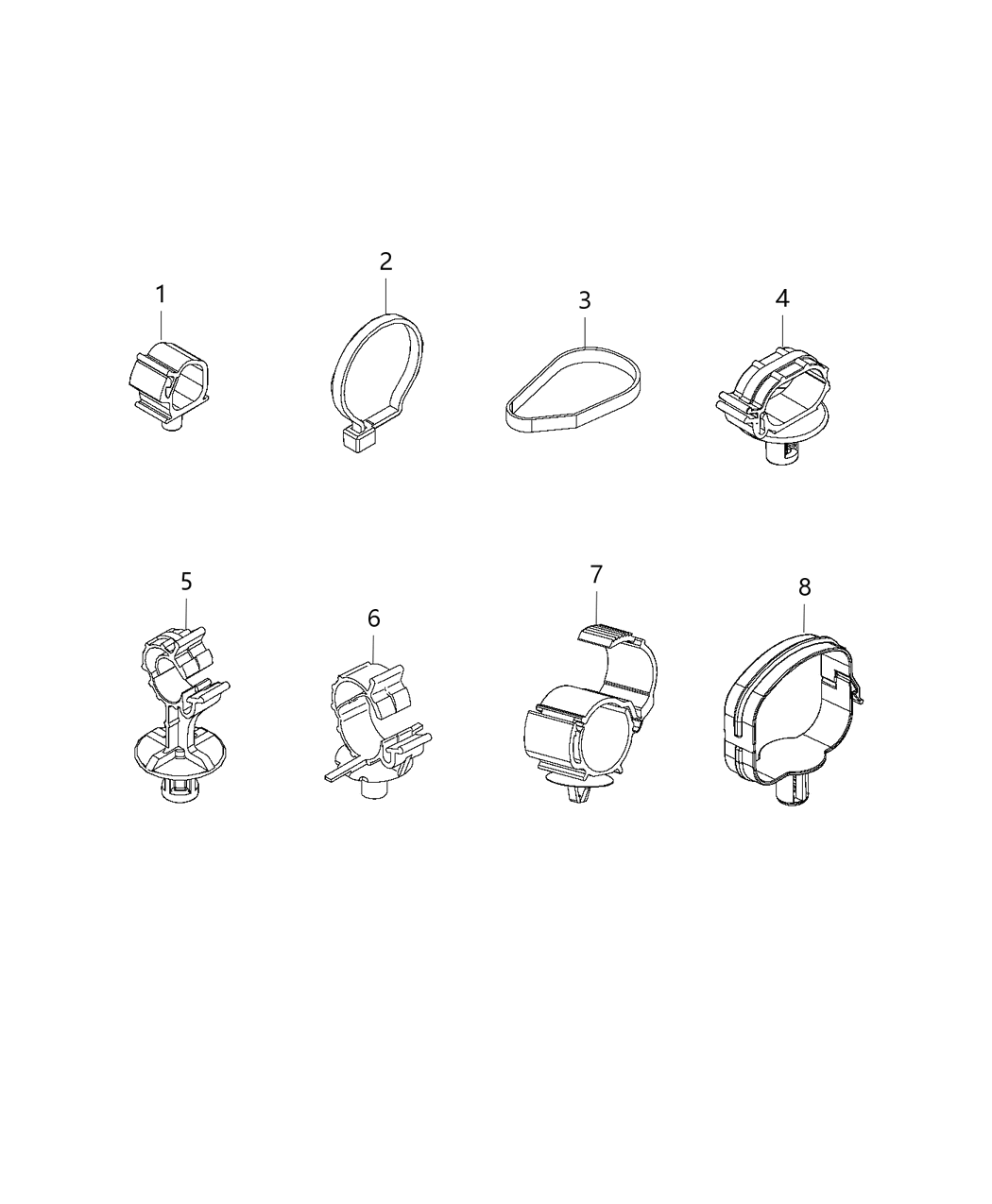 Mopar 68150806AA Clip Cable