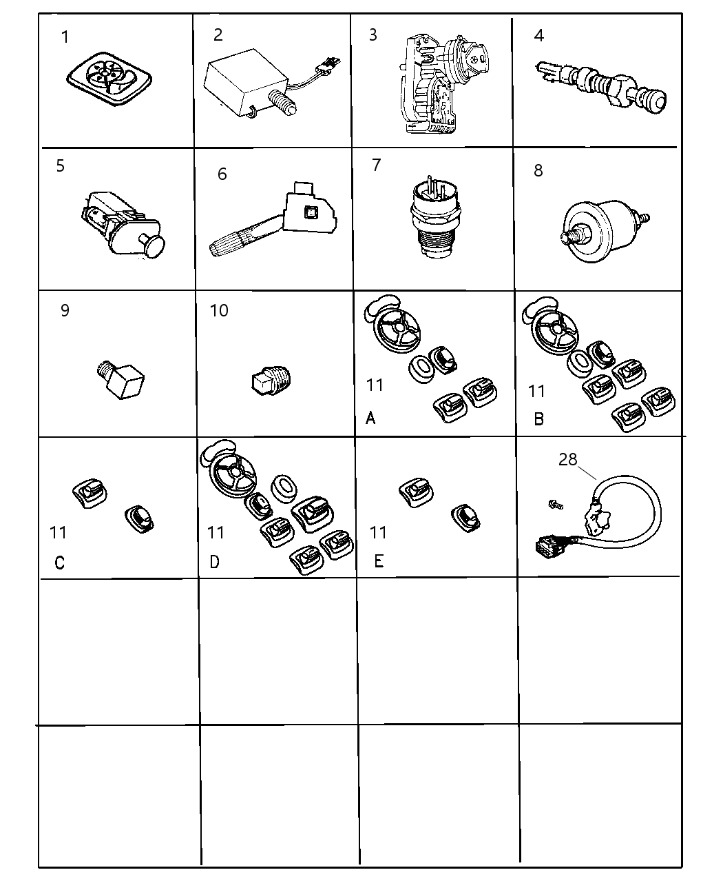 Mopar 5066442AA Wiring Repair Package Fog Lamp