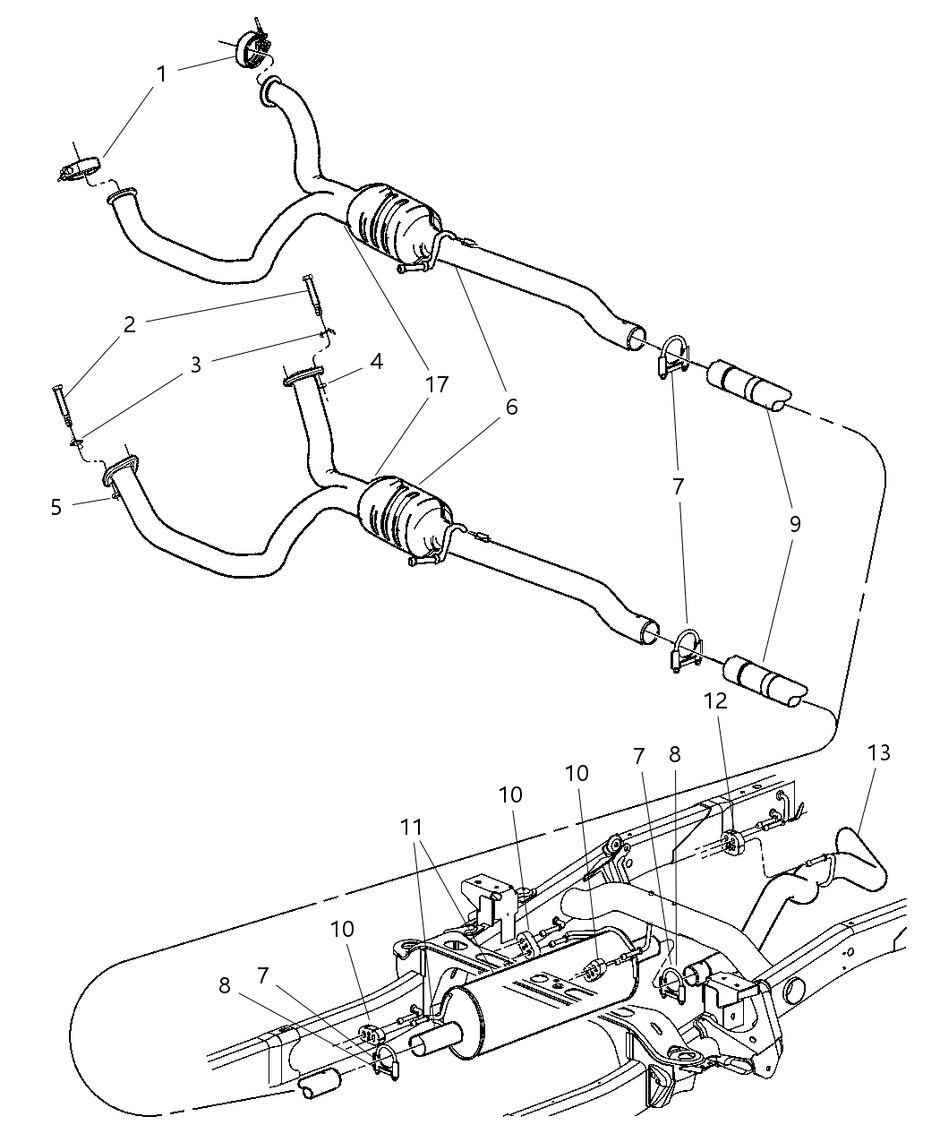 Mopar 52110174AA Gasket Exhaust
