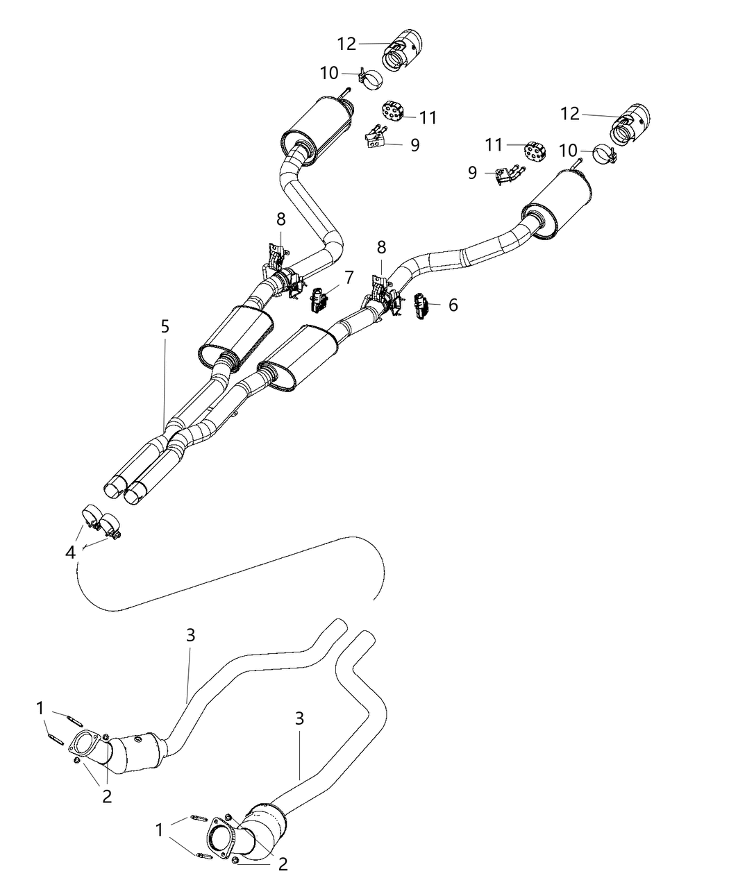 Mopar 68299440AB Bracket Exhaust 68299440AB Mopar Bracket Exhaust