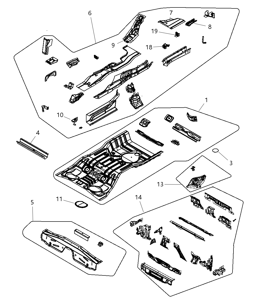 Mopar 4389826AC Panel Fuel Tank Close Out
