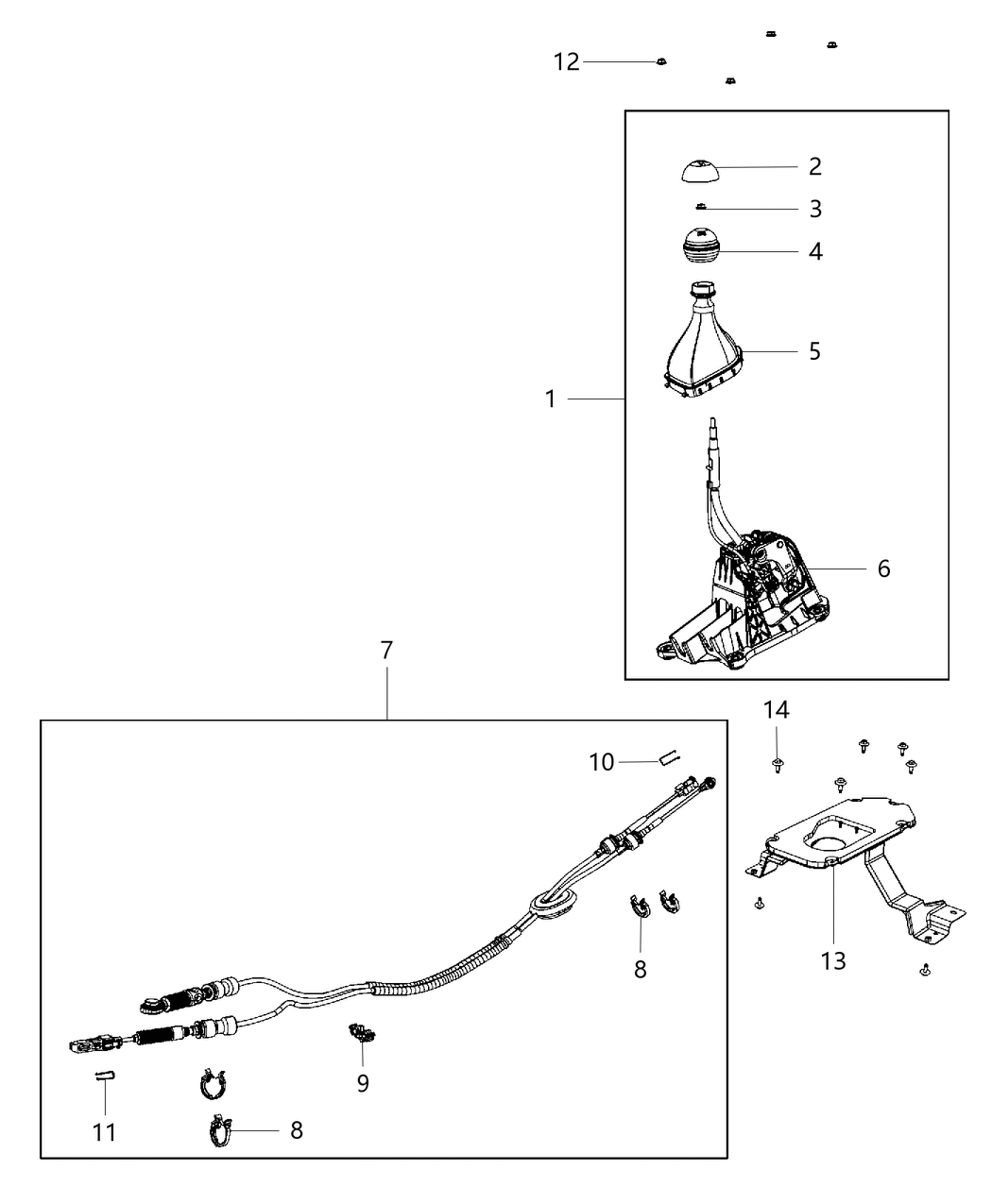 Mopar 5MF441A9AB Boot Gear Shift Lever 5MF441A9AB Mopar Boot Gear Shift Lever
