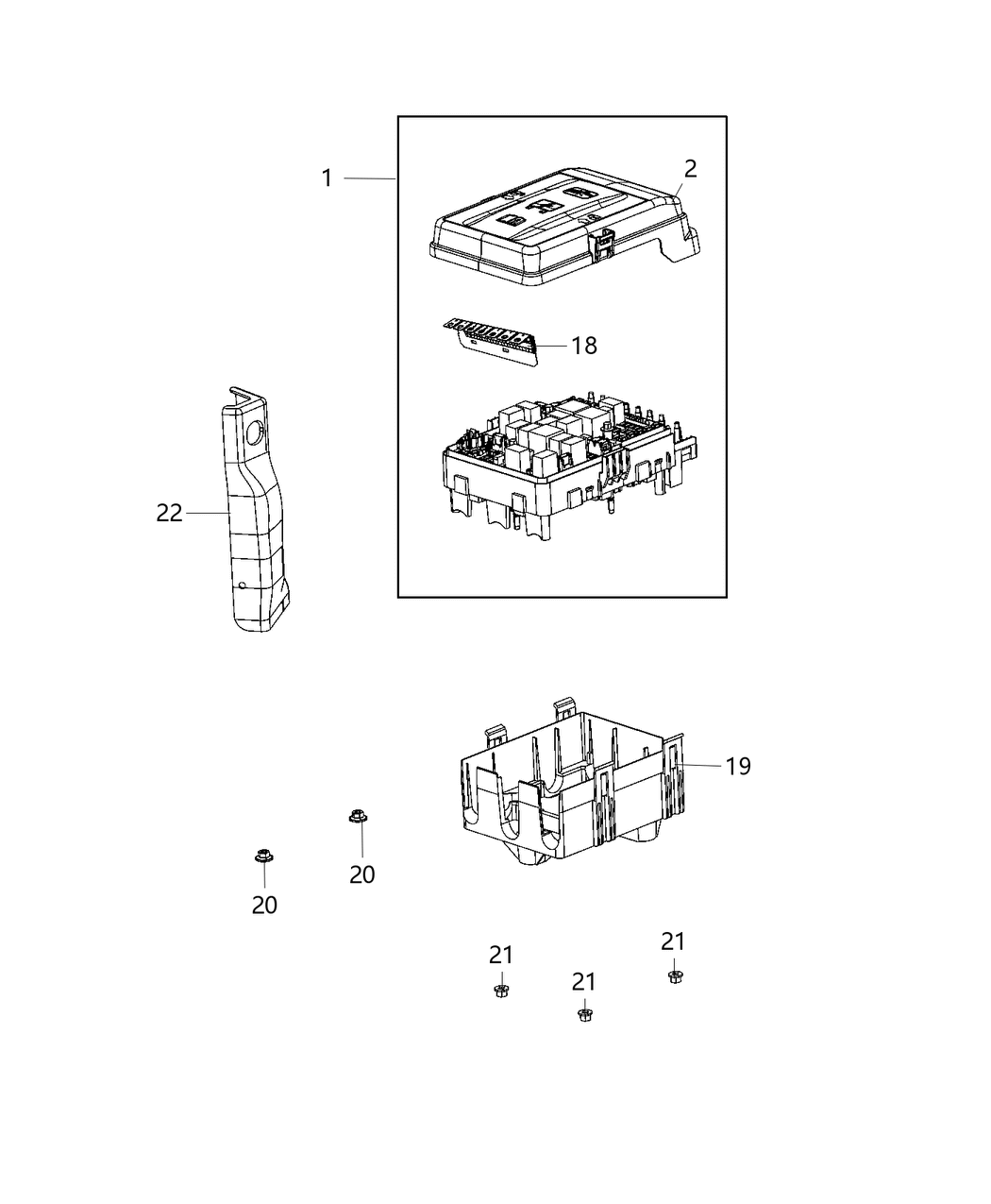 Mopar 68382356AA Fuse M Case+ 60 Amp