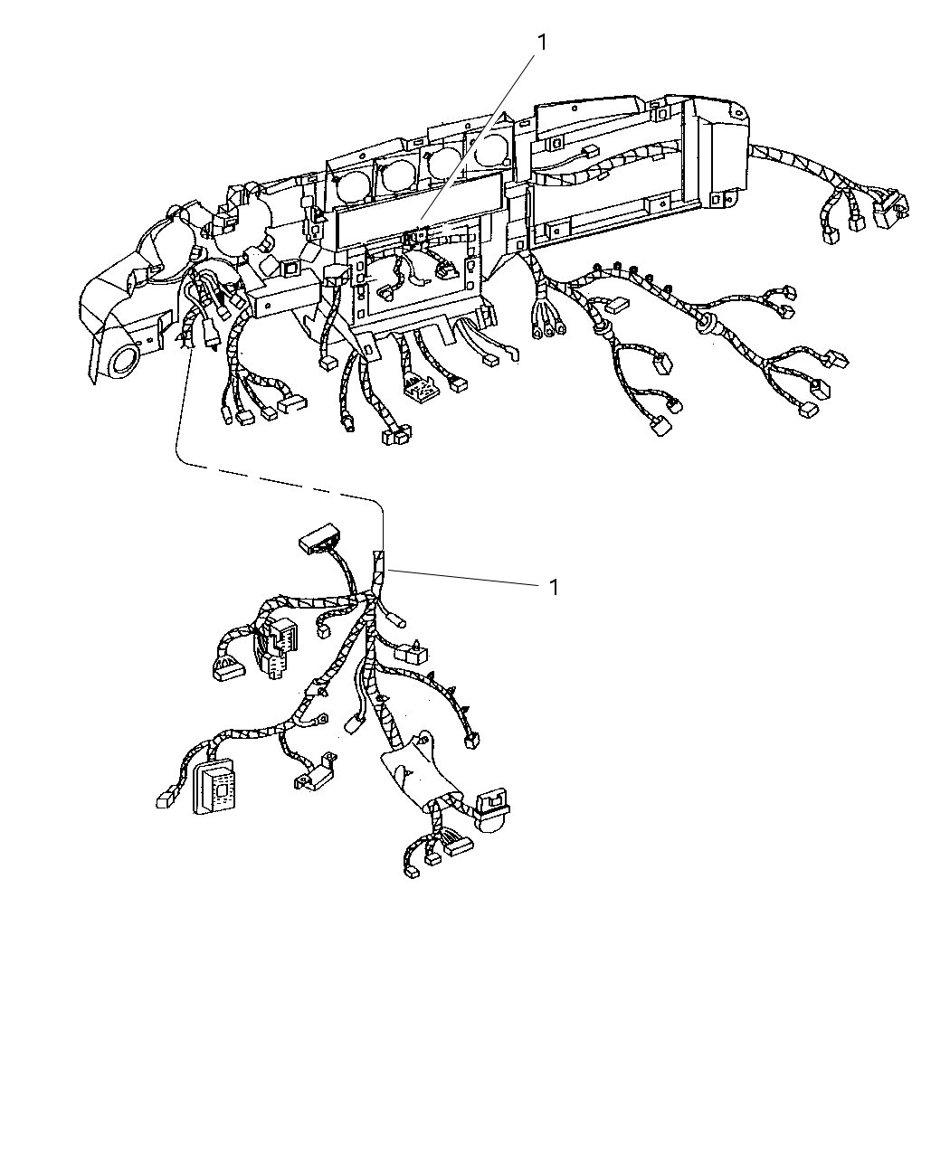 4763138AC Mopar Wiring Instrument Panel