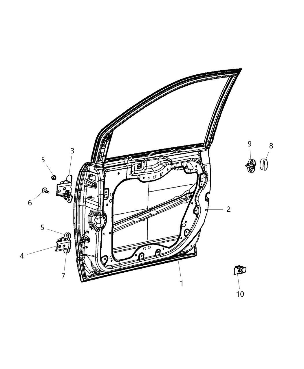 Mopar 4894917AI Door Front