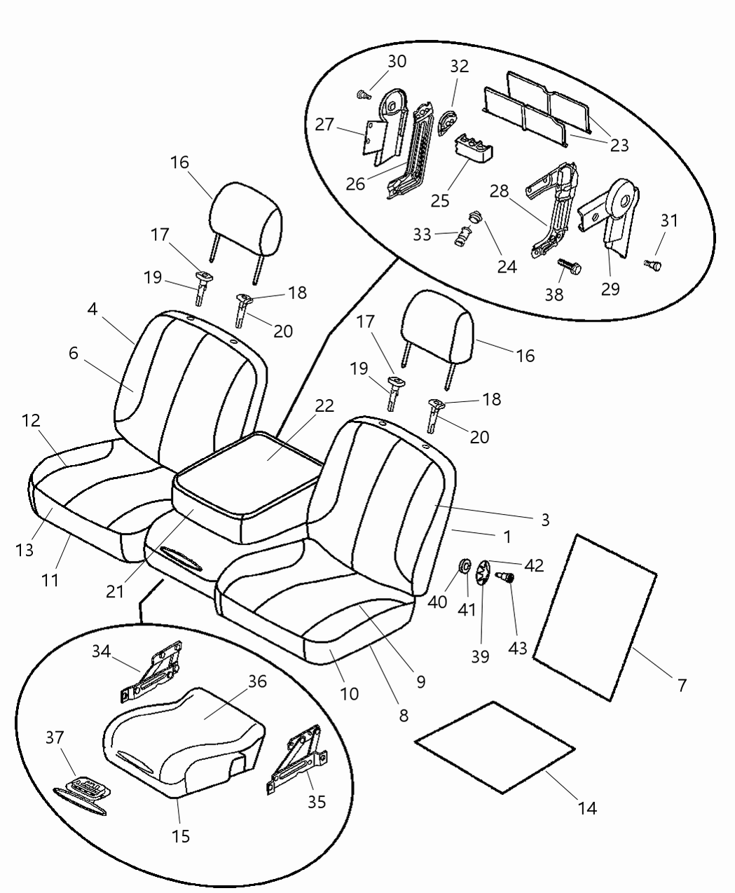 68000318AA Mopar Bracket Recliner, With Sales Code [Xz9]