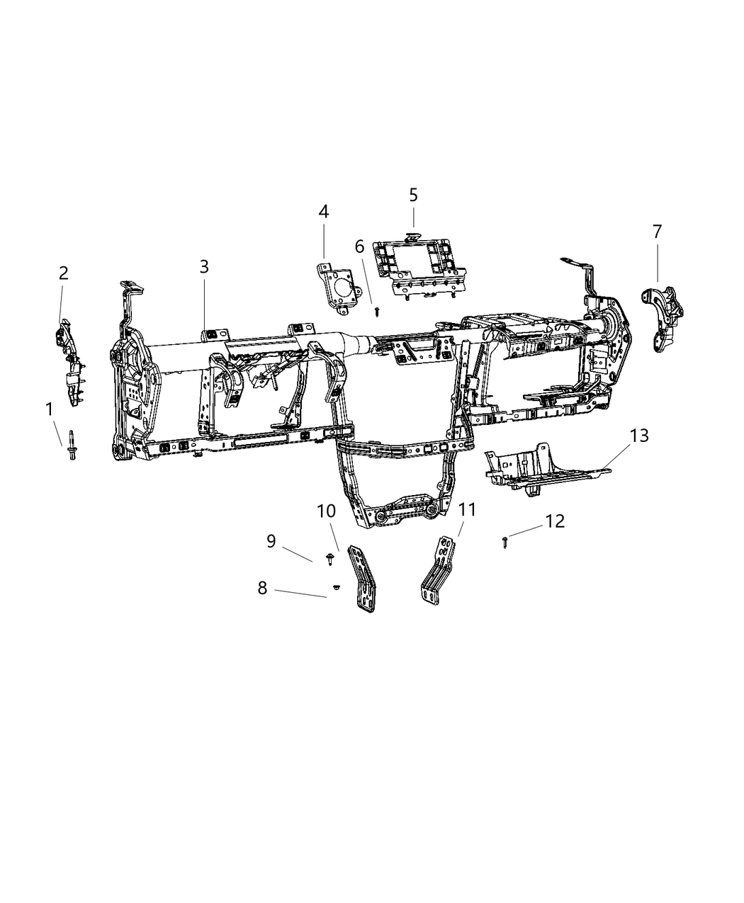 Mopar 68306934AA Bracket Module Telematics Module 68306934AA Mopar Bracket Module Telematics Module