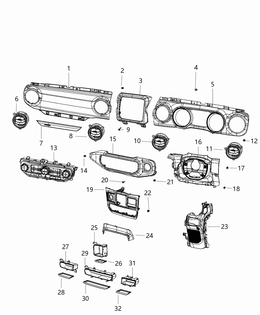 Mopar 6LJ26TX7AD Panel Close Out